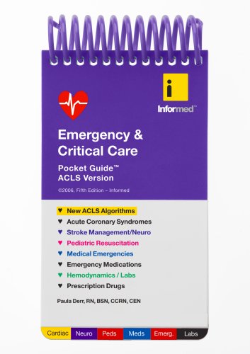Emergency and Critical Care 5th 2007 (Guide (Pupil's)) 9781890495282 Front Cover