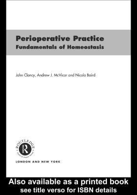 Perioperative Practice Fundamentals of Homeostasis  2002 9780203994283 Front Cover
