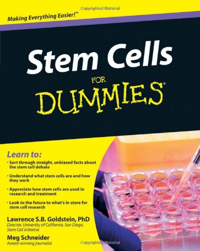 Stem Cells for Dummies   2010 9780470259283 Front Cover