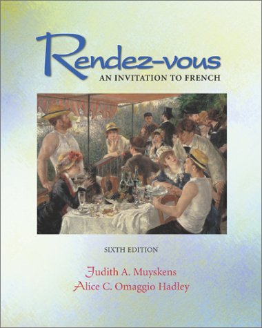 Rendez-vous An Invitation to French 6th 2002 9780072499285 Front Cover