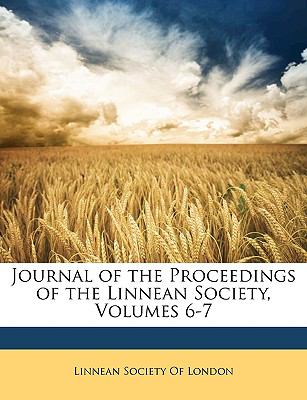 Journal of the Proceedings of the Linnean Society  N/A 9781148466286 Front Cover