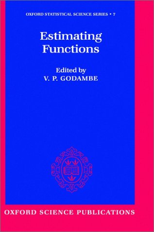 Estimating Functions   1991 9780198522287 Front Cover