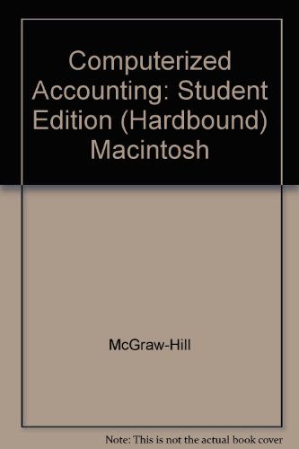 Computerized Accounting Macintosh  1995 (Student Manual, Study Guide, etc.) 9780028037288 Front Cover