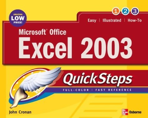 Microsoft Office Excel 2003 QuickSteps   2004 9780072232288 Front Cover