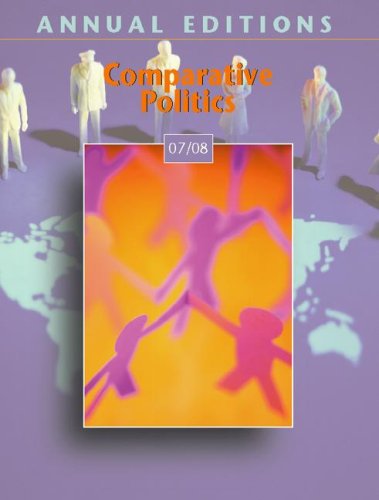 Comparative Politics The Principal-Agent Perspective 25th 2008 9780073516288 Front Cover