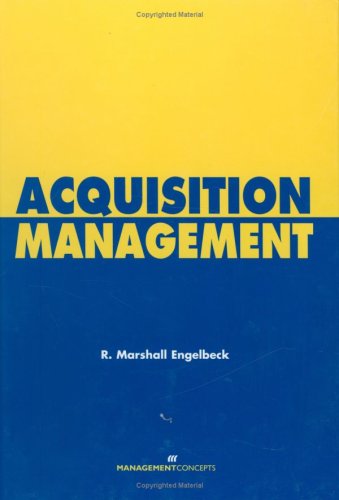 Acquisition Management   2002 9781567261288 Front Cover
