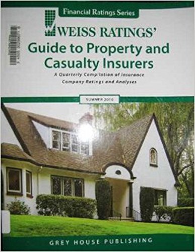 TheStreet. com Ratings Guide to Property and Casualty Insurers  2010 9781592375288 Front Cover