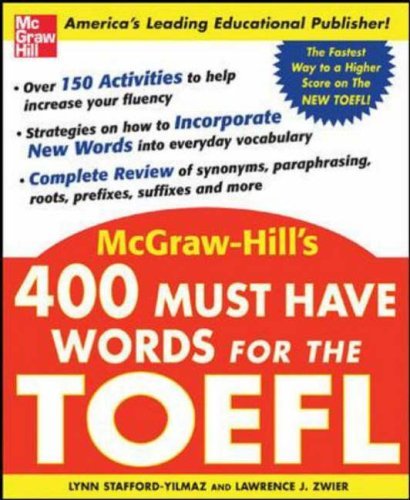 400 Must-Have Words for the TOEFL   2005 9780071443289 Front Cover