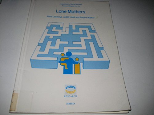 Lone Mothers   1994 9780117622289 Front Cover
