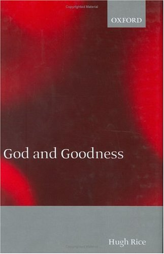 God and Goodness   2000 9780198250289 Front Cover