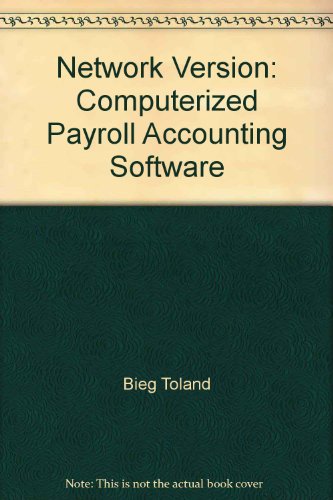 Network Version: Computerized Payroll Accounting Software  18th 2008 9780324590289 Front Cover