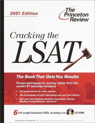 Cracking the LSAT 2001 N/A 9780375756290 Front Cover