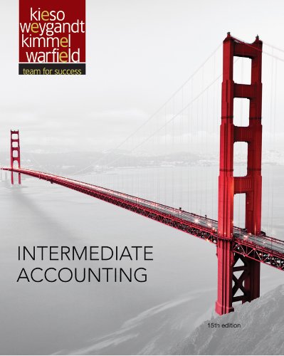 Intermediate Accounting  15th 2013 9781118147290 Front Cover