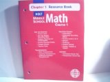 Math : Resource Book: Middle School; Chapter 8 4th 9780030679292 Front Cover