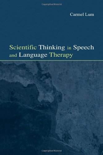 Scientific Thinking in Speech and Language Therapy   2001 9780805840292 Front Cover