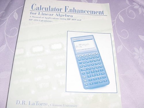 Calculator Enhancement for Linear Algebra   1992 9780030927294 Front Cover
