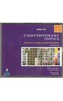 Contemporary Topics 1: Academic Listening and Note-taking Skills Intermediate  2009 9780132424295 Front Cover