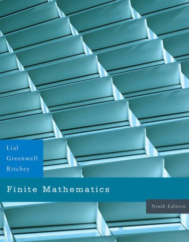 Finite Mathematics  9th 2008 9780321428295 Front Cover