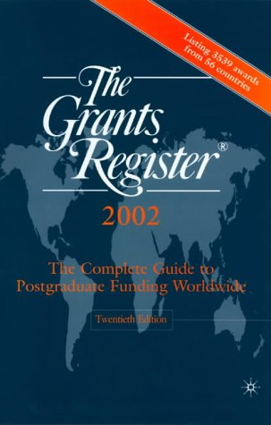 Grant's Register 2002 20th 2001 (Revised) 9780333947296 Front Cover