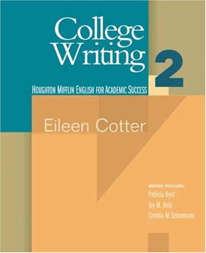 College Writing 2 English for Academic Success  2006 9780618230297 Front Cover