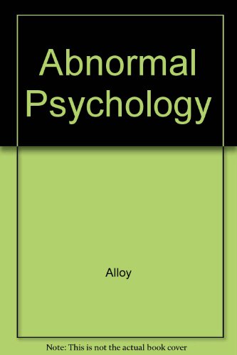 Abnormal Psychology Current Perspectives 7th 1996 (Student Manual, Study Guide, etc.) 9780070066298 Front Cover
