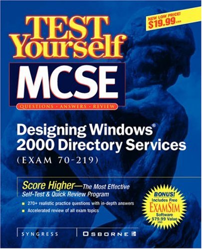 MCSE Designing Windows 2000 Directory Service (Exam 70-219)   2001 9780072129298 Front Cover