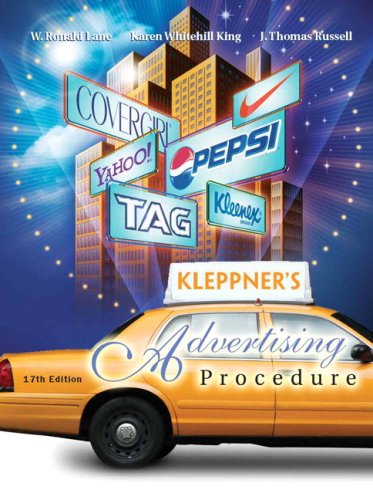 Kleppner's Advertising Procedure  17th 2008 9780132308298 Front Cover