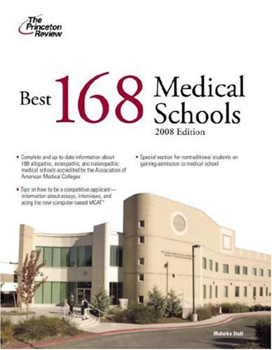 Best 168 Medical Schools 2008  N/A 9780375766299 Front Cover