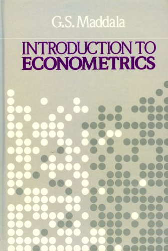 Introduction to Econometrics   1988 9780023745300 Front Cover