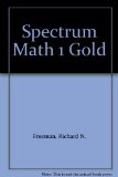 Spectrum Math Gold Book, Student Edition LEVEL 1 5th (Revised) 9780075723301 Front Cover