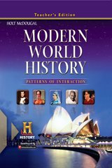 Modern World History: Patterns of Interaction: Teacher Edition Modern 2012 [Hardcover] 1st 9780547491301 Front Cover