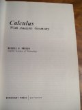 Calculus with Analytic Geometry  1970 9780030754302 Front Cover