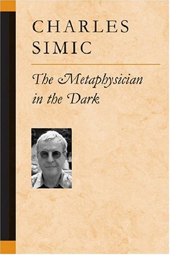 Metaphysician in the Dark   2003 9780472068302 Front Cover