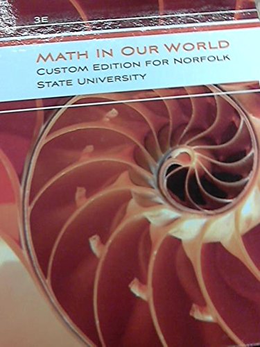 MATH IN OUR WORLD >CUSTOM<              N/A 9781259374302 Front Cover