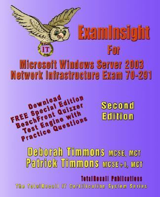 ExamInsight for MCP/MCSE Exam 70-291 Windows Server 2003 Certification : Implementing, Managing, and Maintaining a Microsoft Windows Server 2003 Network Infrastructure N/A 9781590950302 Front Cover