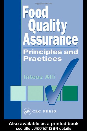Food Quality Assurance Principles and Practices  2003 9781566769303 Front Cover