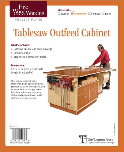 Fine Woodworking's Tablesaw Outfeed Cabinet Plan  N/A 9781600856303 Front Cover