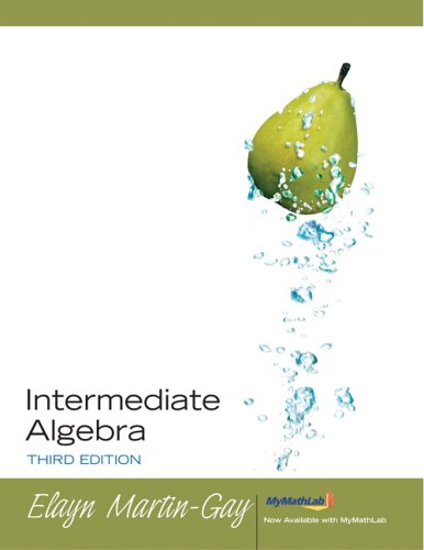 Intermediate Algebra  3rd 2007 (Revised) 9780131868304 Front Cover