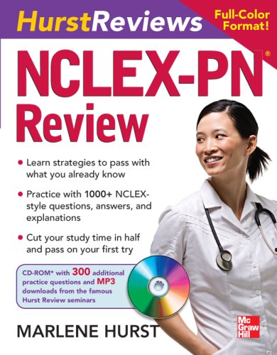 Hurst Reviews NCLEX-PN Review   2008 9780071484305 Front Cover