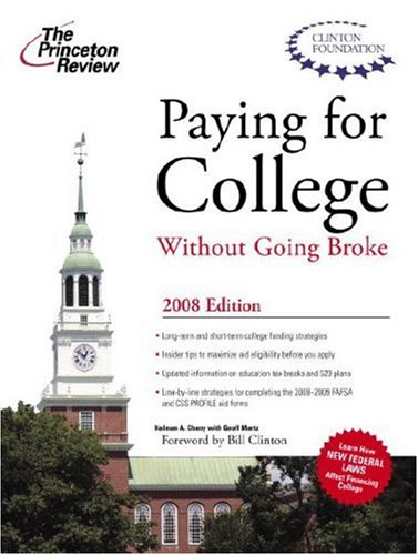 Paying for College Without Going Broke 2008 N/A 9780375766305 Front Cover