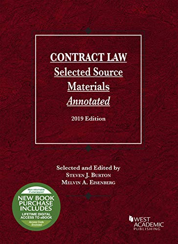CONTRACT LAW:SELECTED SOURCE...-W/CODE  N/A 9781642429305 Front Cover
