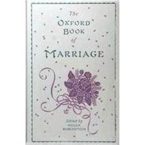 Oxford Book of Marriage   1990 (Reprint) 9780192829306 Front Cover