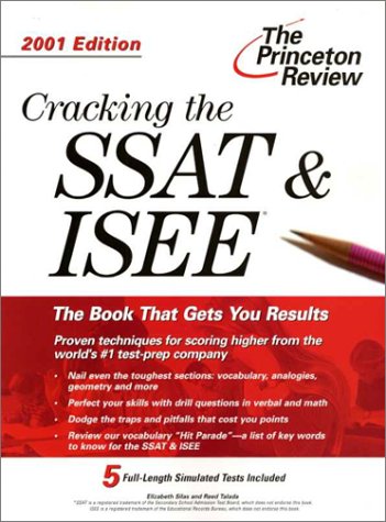 Cracking the SSAT/ISEE 2001  N/A 9780375756306 Front Cover