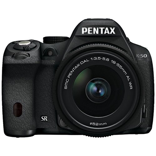 Pentax K-50 16MP Digital SLR Camera Kit with DA L 18-55mm WR f3.5-5.6 Lens (Black) product image