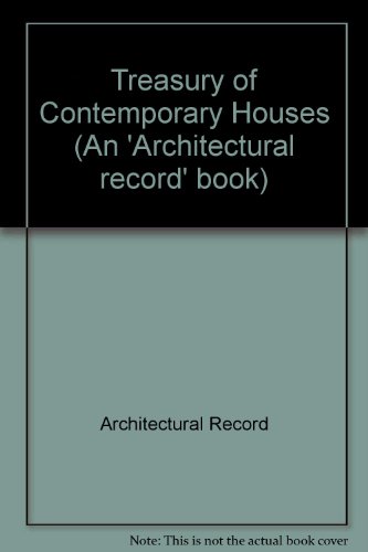 Treasury of Contemporary Houses  N/A 9780070023307 Front Cover