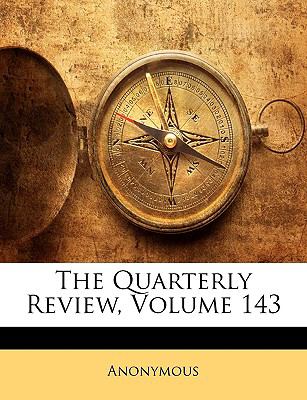 Quarterly Review N/A 9781143928307 Front Cover