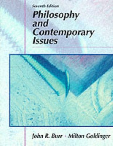Philosophy and Contemporary Issues  7th 1996 9780023174308 Front Cover
