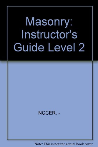 Masonry Instructor's Guide  1999 9780130148308 Front Cover
