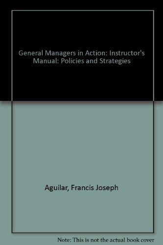 General Managers in Action  2nd 1992 9780195077308 Front Cover