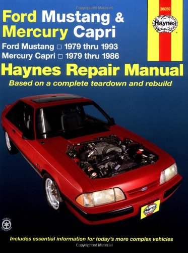 Ford Mustang 1979 Thru 1993 and Mercury Capri 1979 Thru 1986 Haynes Repair Manual  Revised  9781563921308 Front Cover